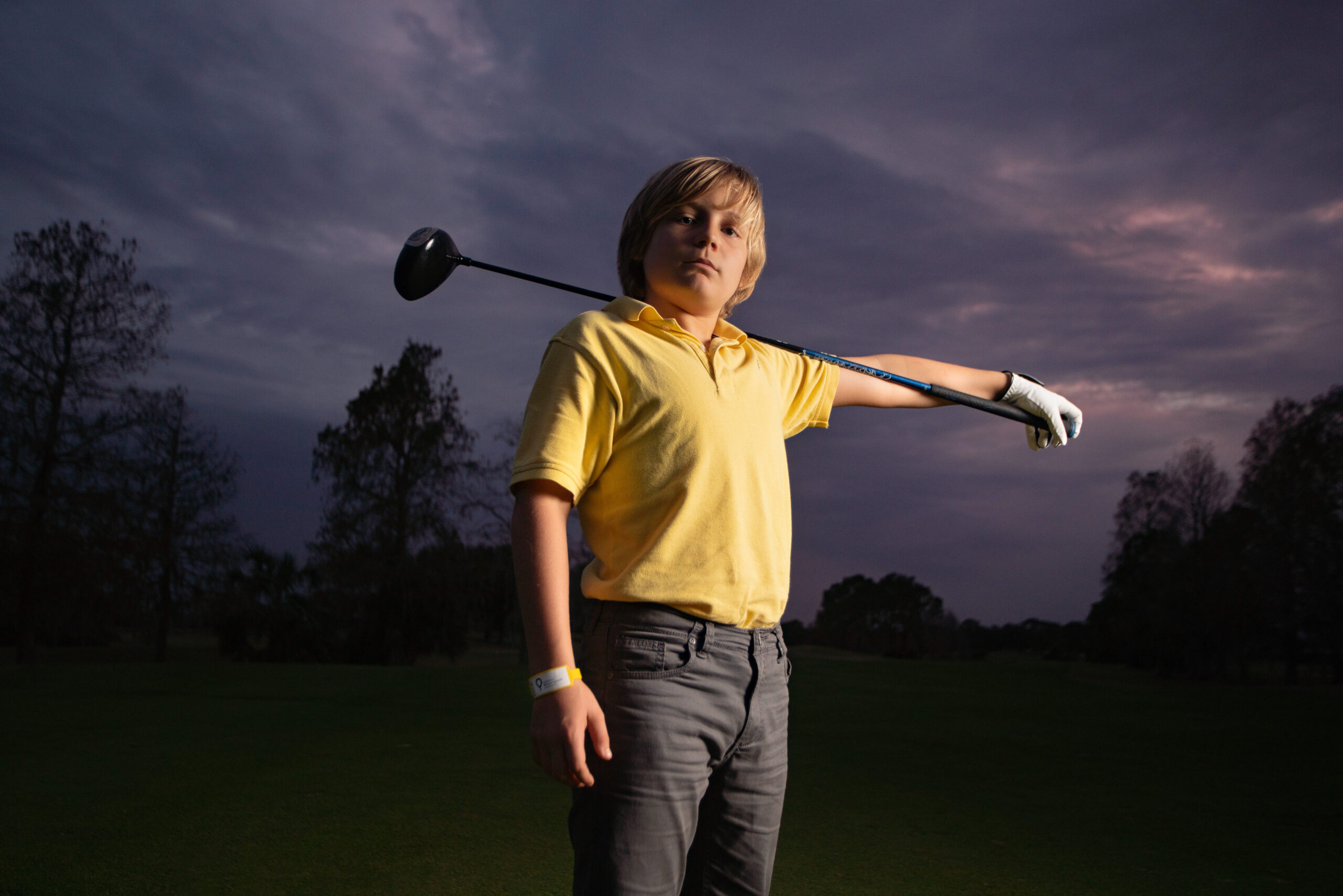 high speed sync portrait of child golfer advertising scaled Children